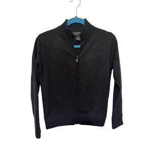 New York & Company Vintage Zip Front Cardigan Mock Neck Womans XS